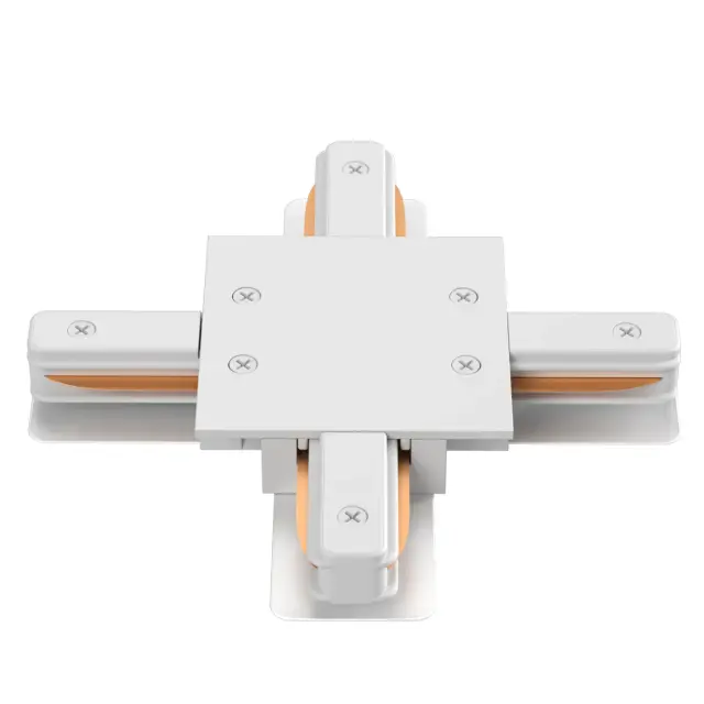 Соединитель однофазный для встреиваемого шинопровода Crystal Lux CLT 0.2211 04 WH — белый, ракурс 4