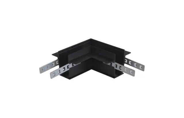 Соединитель для магнитного встраиваемого шинопровода угловой Crystal Lux CLT 0.223 01 BL — черный