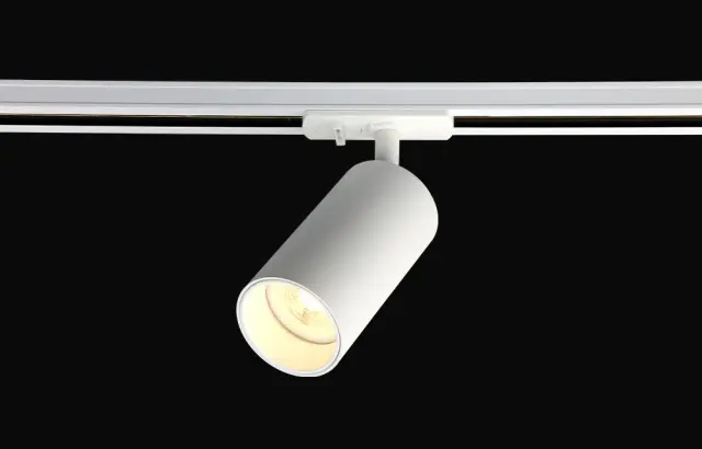 Светильник для однофазного шинопровода Crystal Lux CLT 0.31 013 WH-WH — белый, ракурс 3