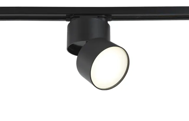 Светильник для однофазного шинопровода Crystal Lux CLT 0.31 130 BL — черный, ракурс 3