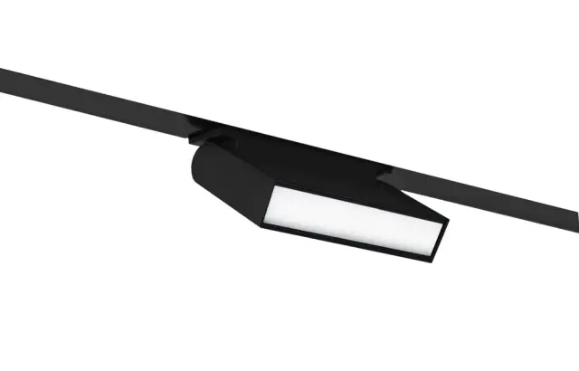 Светильник для магнитного шинопровода Crystal Lux CLT 0.33 002 6W BL M4000K — черный, ракурс 3