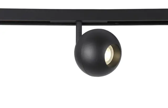Светильник для магнитного шинопровода Crystal Lux CLT 0.33 005 12W BL 4000K — черный, ракурс 3