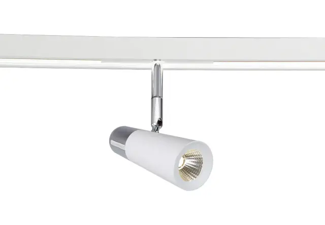 Светильник для магнитного шинопровода Crystal Lux CLT 0.33 006 12W WH-CH 4000K — черный, ракурс 3