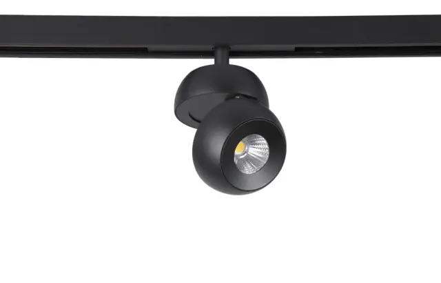 Светильник для магнитного шинопровода Crystal Lux CLT 0.33 011 7W BL-BL 4000K — черный, ракурс 3