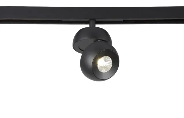 Светильник для магнитного шинопровода Crystal Lux CLT 0.33 011 7W BL-BL 4000K — черный, ракурс 4