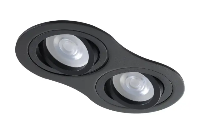 Точечный светильник Crystal Lux CLT 001C2 BL — черный