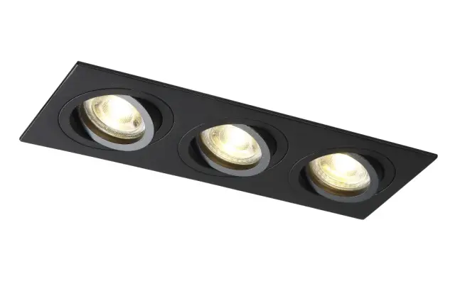 Точечный светильник Crystal Lux CLT 002C3 BL — черный, ракурс 2