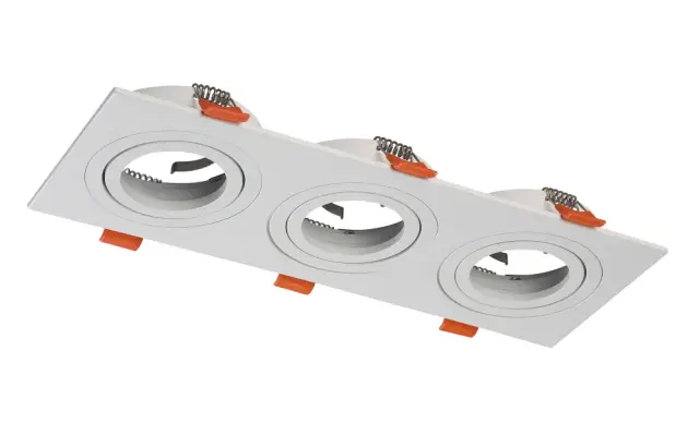 Точечный светильник Crystal Lux CLT 002C3 WH — белый, ракурс 3