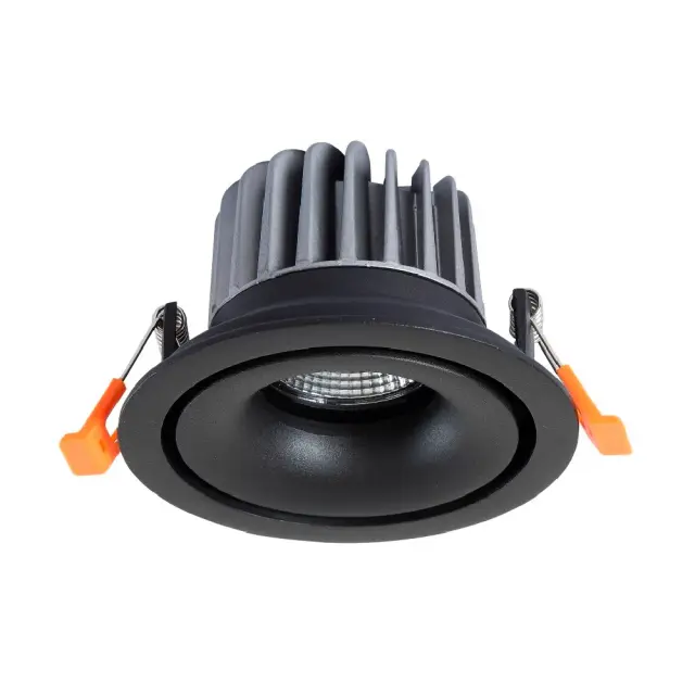Точечный светильник Crystal Lux CLT 005C108 BL 4000K — черный, ракурс 2