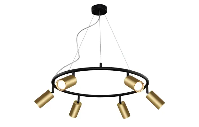 Люстра Crystal Lux CLT 015C6 D600 BL-GO — черный