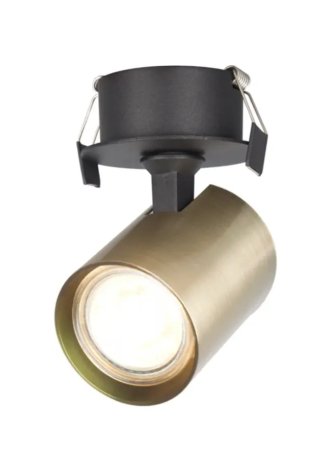 Точечный светильник Crystal Lux CLT 017C BL-BZ — черный, ракурс 2
