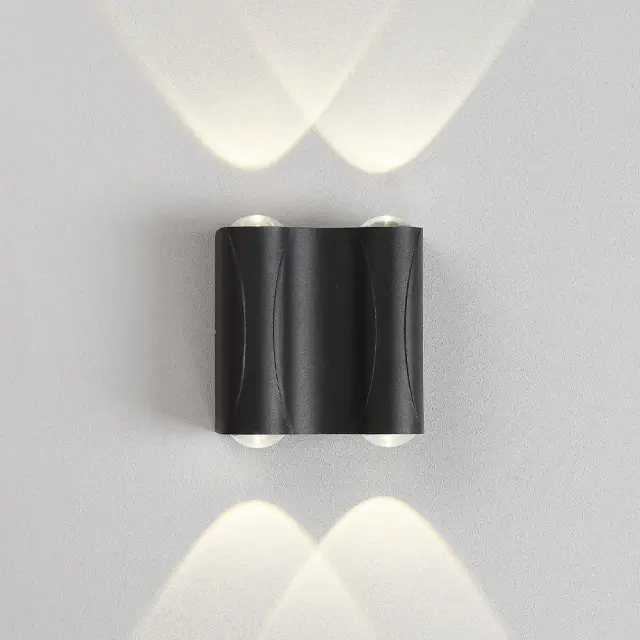 Настенный уличный светильник Crystal Lux CLT 022W2 BL 4000K — черный, ракурс 2