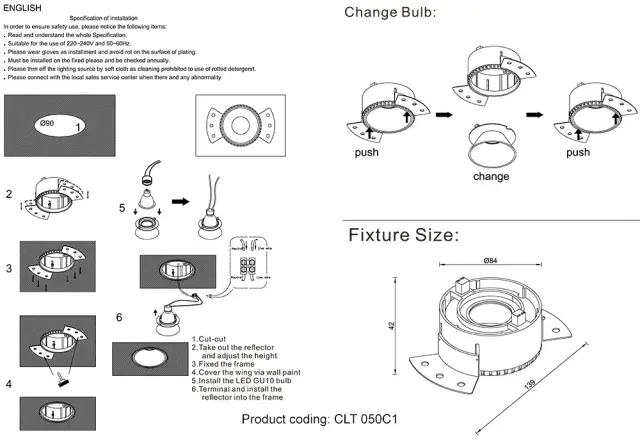 Точечный светильник Crystal Lux CLT 050C1 WH-GO — белый, ракурс 3
