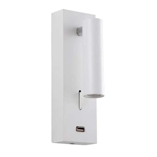 Бра Crystal Lux CLT 210W USB WH — белый, ракурс 3