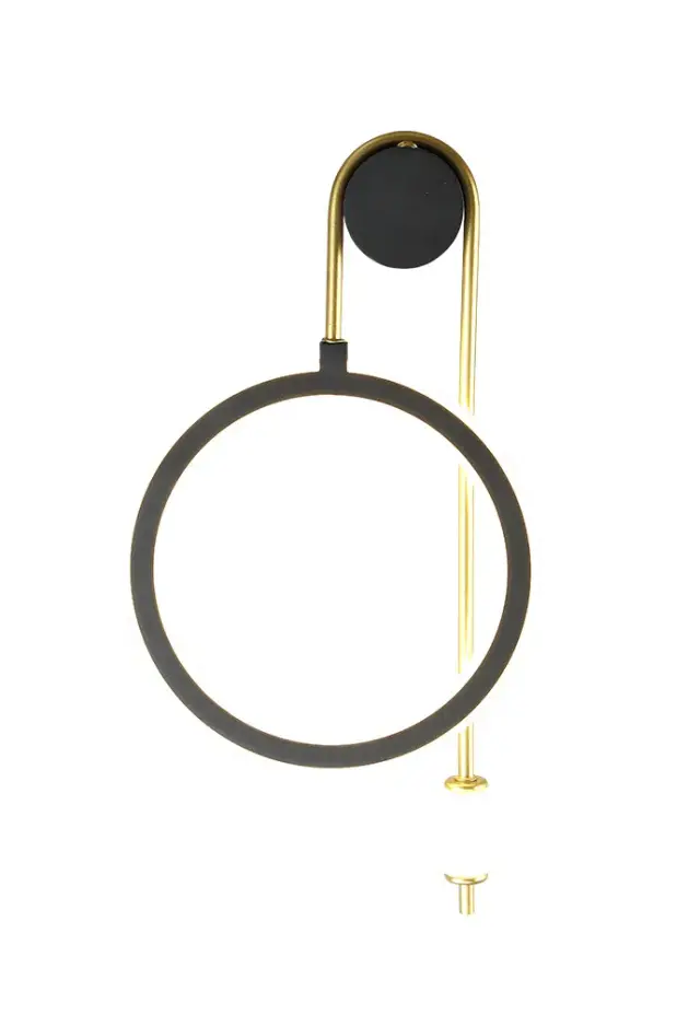 Бра Crystal Lux CORIDA AP25W LED BLACK/GOLD — черный, ракурс 2