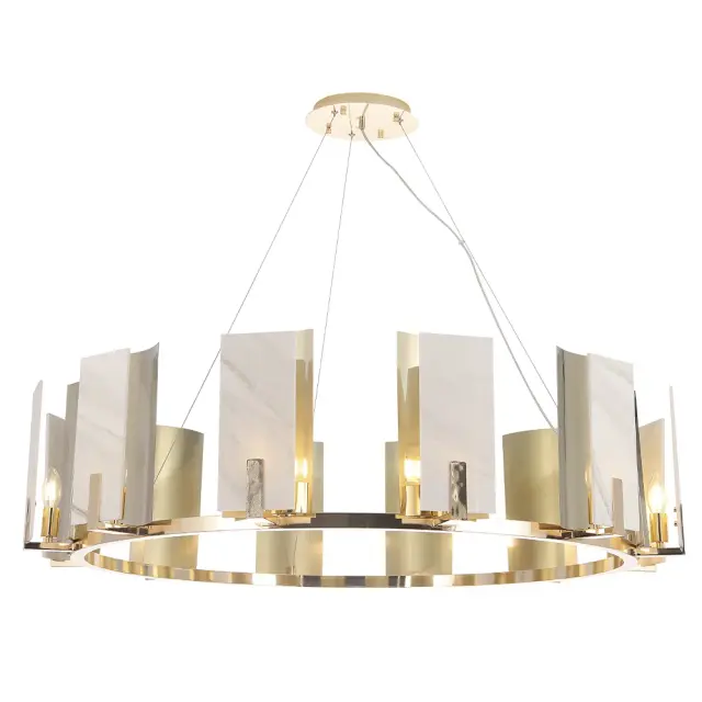 Люстра Crystal Lux DELUXE SP12 — золотой, ракурс 2