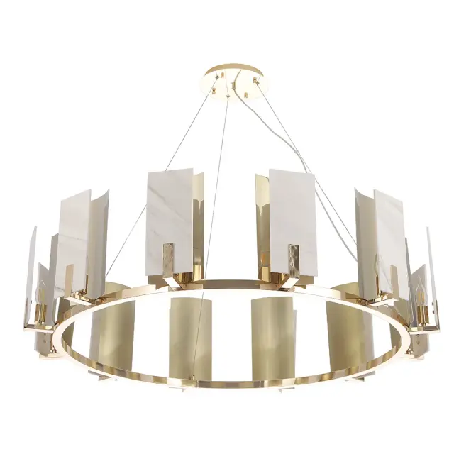 Люстра Crystal Lux DELUXE SP12 — золотой, ракурс 3