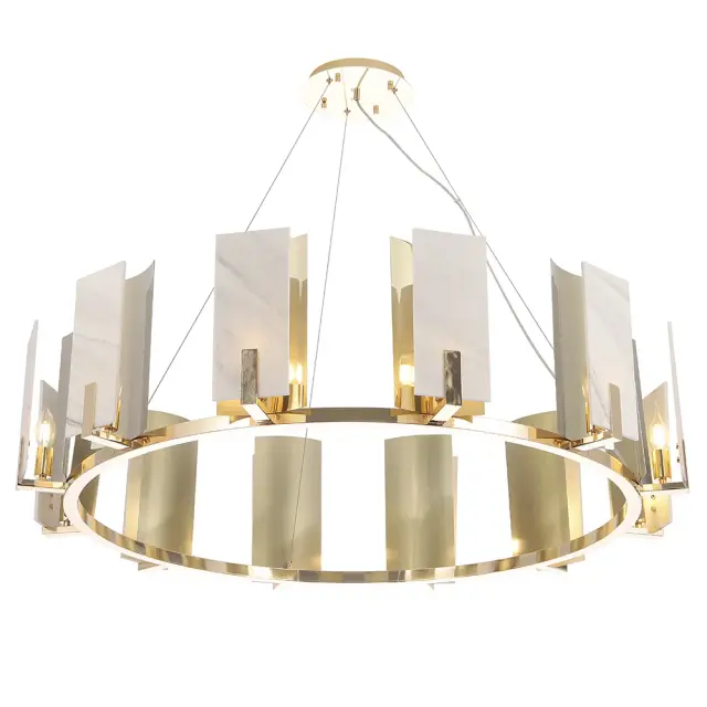 Люстра Crystal Lux DELUXE SP12 — золотой, ракурс 4
