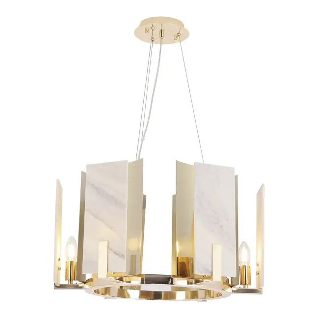 Люстра Crystal Lux DELUXE SP6 — золотой, ракурс 3