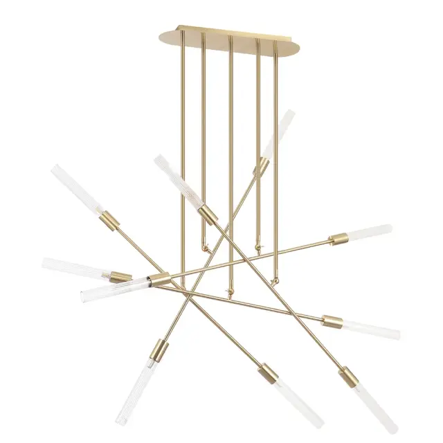 Люстра Crystal Lux DIA PL10 — латунь