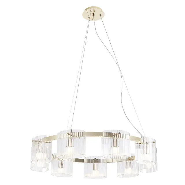 Люстра Crystal Lux ENCANTO SP9 — золотой, ракурс 2