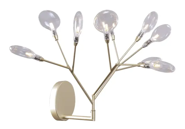 Бра Crystal Lux EVITA AP9 GOLD/TRANSPARENT — золотой