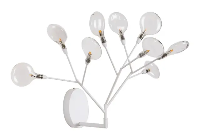 Бра Crystal Lux EVITA AP9 WHITE/TRANSPARENT — белый