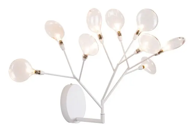 Бра Crystal Lux EVITA AP9 WHITE/TRANSPARENT — белый, ракурс 3