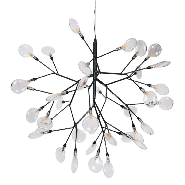 Светильник Crystal Lux EVITA SP36 BLACK/TRANSPARENT — черный, ракурс 3