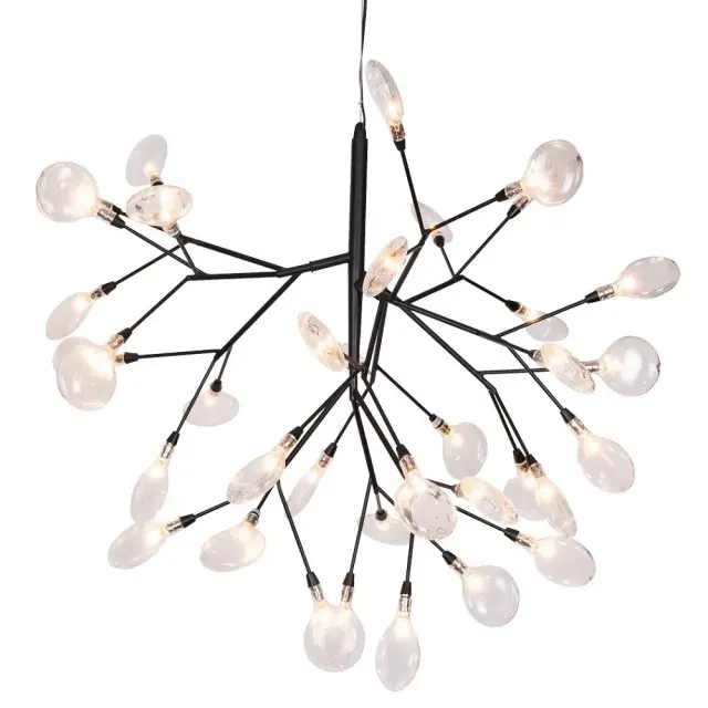 Светильник Crystal Lux EVITA SP36 BLACK/TRANSPARENT — черный, ракурс 4
