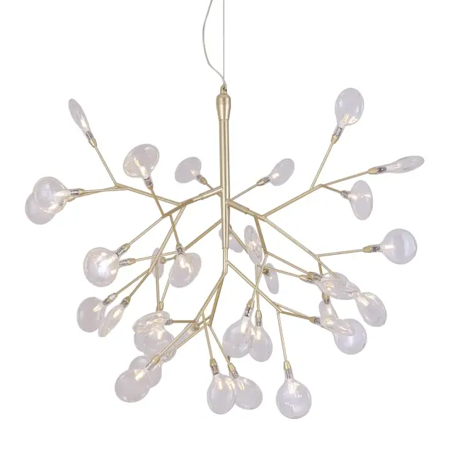 Светильник Crystal Lux EVITA SP36 GOLD/TRANSPARENT — золотой, ракурс 3
