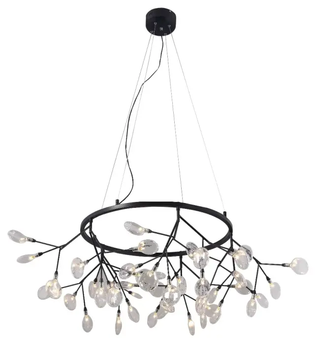 Светильник Crystal Lux EVITA SP45 D BLACK/TRANSPARENT — черный