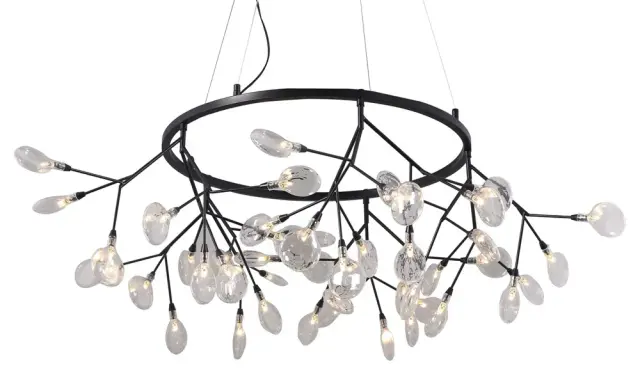 Светильник Crystal Lux EVITA SP45 D BLACK/TRANSPARENT — черный, ракурс 3