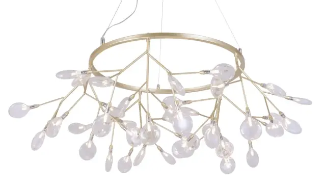 Светильник Crystal Lux EVITA SP45 D GOLD/TRANSPARENT — золотой, ракурс 3