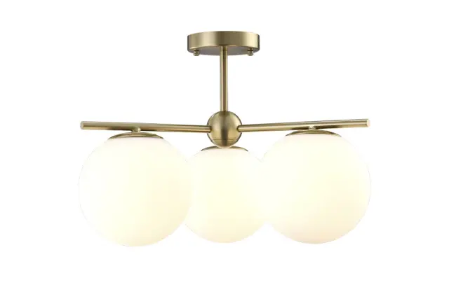Люстра Crystal Lux FELIZ SP-PL3 BRONZE/WHITE — бронза, ракурс 3