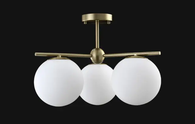 Люстра Crystal Lux FELIZ SP-PL3 BRONZE/WHITE — бронза, ракурс 4