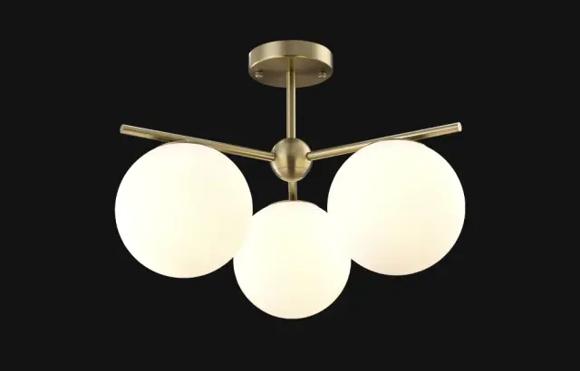 Люстра Crystal Lux FELIZ SP-PL3 BRONZE/WHITE — бронза, ракурс 6
