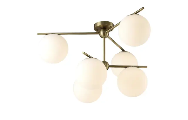 Люстра Crystal Lux FELIZ SP-PL6 BRONZE/WHITE — бронза, ракурс 3