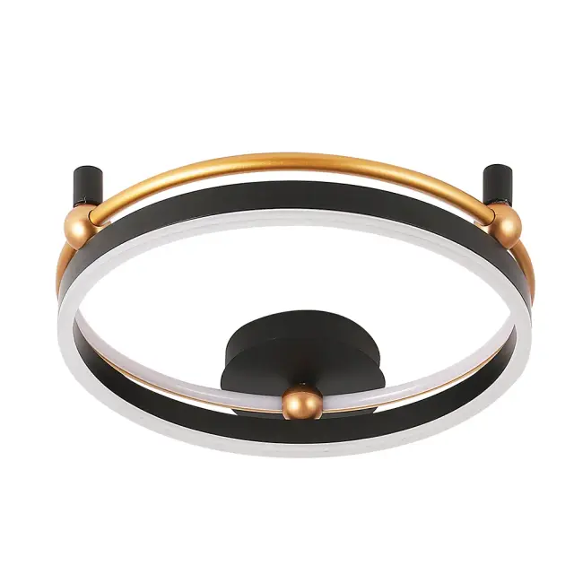Светильник Crystal Lux FERNANDO PL48W LED BLACK/GOLD — золотой, ракурс 2