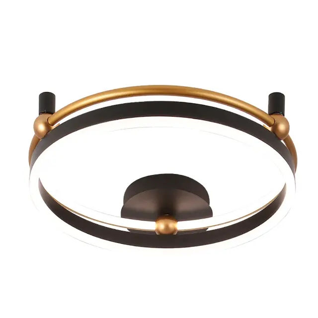 Светильник Crystal Lux FERNANDO PL48W LED BLACK/GOLD — золотой, ракурс 3