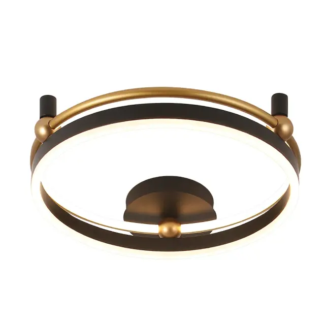 Светильник Crystal Lux FERNANDO PL48W LED BLACK/GOLD — золотой, ракурс 4