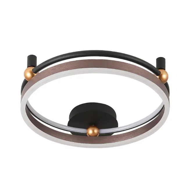 Светильник Crystal Lux FERNANDO PL48W LED COFFEE/BLACK — черный, ракурс 2