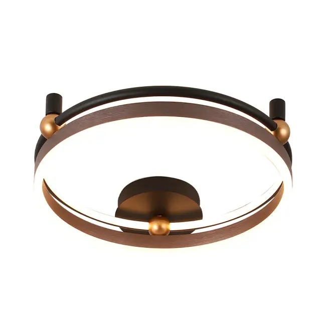 Светильник Crystal Lux FERNANDO PL48W LED COFFEE/BLACK — черный, ракурс 4
