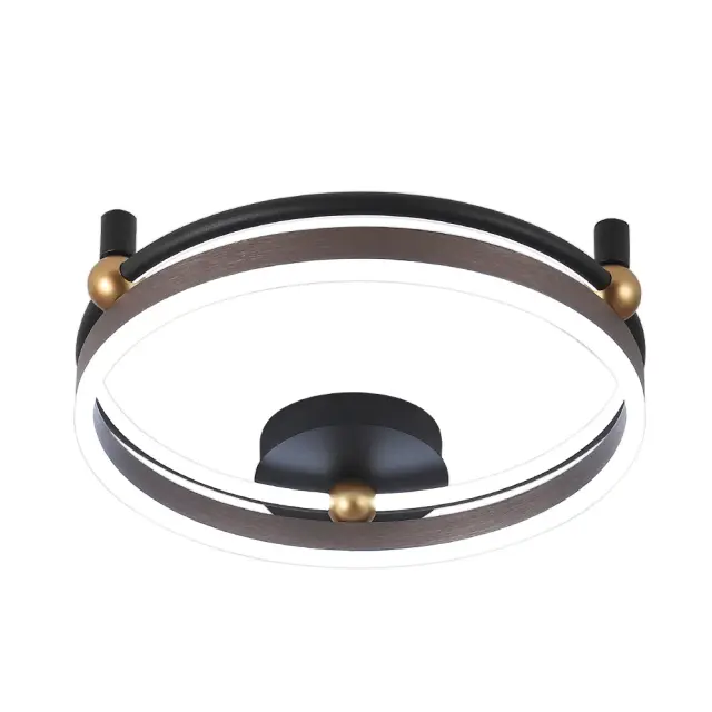 Светильник Crystal Lux FERNANDO PL48W LED COFFEE/BLACK — черный, ракурс 5