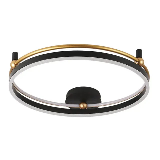 Светильник Crystal Lux FERNANDO PL72W LED BLACK/GOLD — золотой, ракурс 2
