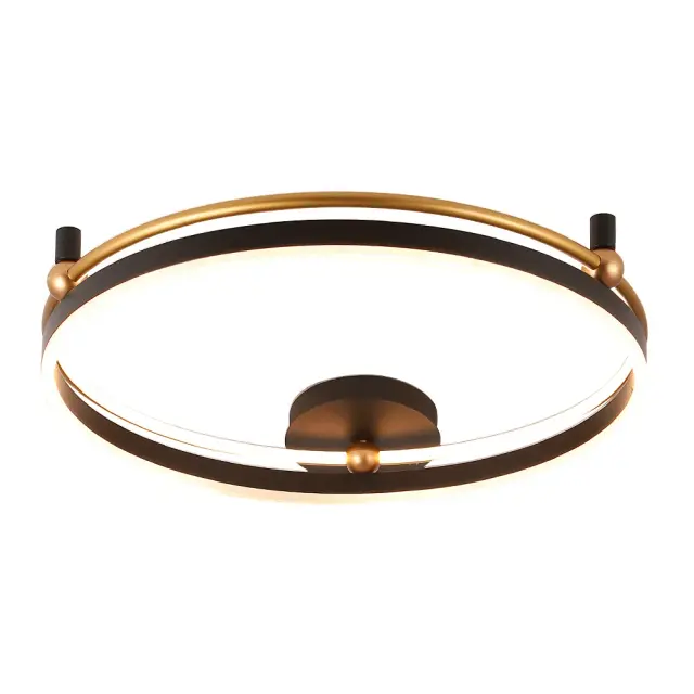 Светильник Crystal Lux FERNANDO PL72W LED BLACK/GOLD — золотой, ракурс 3