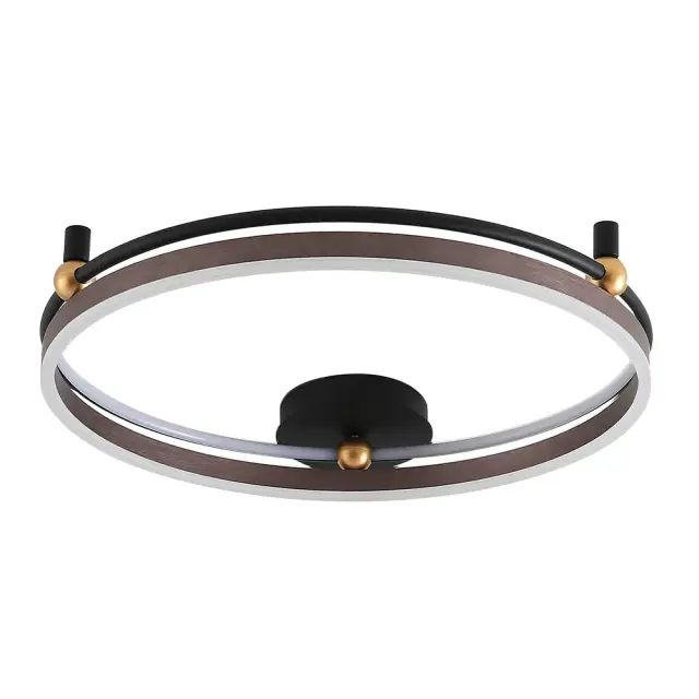 Светильник Crystal Lux FERNANDO PL72W LED COFFEE/BLACK — черный, ракурс 2