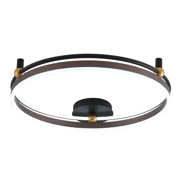 Светильник Crystal Lux FERNANDO PL72W LED COFFEE/BLACK — черный, ракурс 3