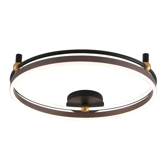 Светильник Crystal Lux FERNANDO PL72W LED COFFEE/BLACK — черный, ракурс 4