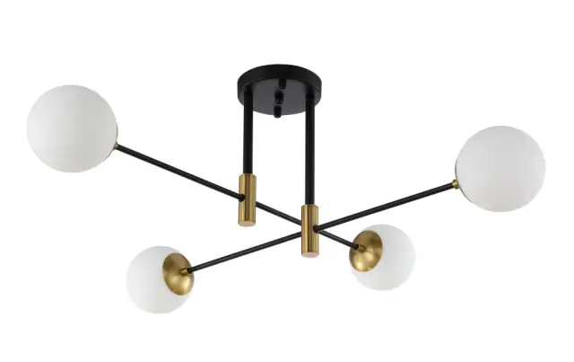 Люстра Crystal Lux FIDEL PL4 BLACK — черный